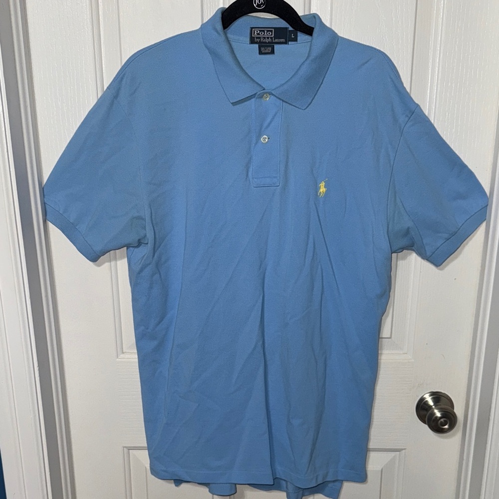 Polo by Ralph Lauren freshly laundered Men's Light Blue Polo Shirt
